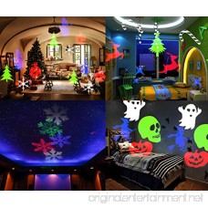 LED Projector Light Birthday Gifts for Kid- Rotating Wall Projection LED Lights Spotlights with 12PCS Switchable Pattern Lens for Wedding Party Wall Kids Room Home Decor - B074SLDT87