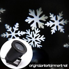 [LED Snowflakes Projector] JUSTUP Indoor Outdoor Automatically LED Moving White Snowflakes Spotlight Lamp Wall and Tree Christmas Holiday Garden Landscape Decoration Projector Light - B01L8QVHPQ