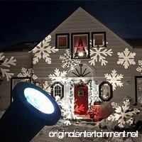 [LED Snowflakes Projector] JUSTUP Indoor Outdoor Automatically LED Moving White Snowflakes Spotlight Lamp  Wall and Tree Christmas Holiday Garden Landscape Decoration Projector Light - B01L8QVHPQ