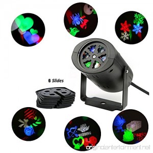 LUCKDAYL LED Rotating Rgb Logo Landscape Projector Stage Holiday Lighting for Christmas Valentine's Day Birthday Wedding Thanksgiving Halloween Party - B01HOQ3PUY