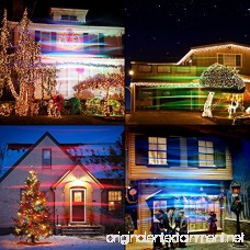 Outdoor LED Christmas Lights SUNY Night Show Holiday Decorative Projection RGB Red Green Blue Galaxy Wall Washer Light Outdoor Waterproof Garden Lamps Lighting For Landscape Pool House Bedroom Decor - B074393DDZ
