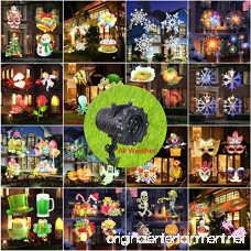 Party Light Projector 2017 Newest Version Bright Snowflake Projector Led Landscape Spotlight with 16 Slides Dynamic Lighting Landscape Light Show for Halloween Birthday Party Holiday Decoration - B076KC6F3H