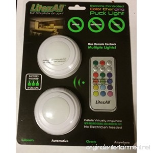 Promier LitezAll Wireless Remote Controlled Color Changing Puck Light Set - B07CRQ78Y8