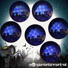 ShiRui Garden Laser Light Outdoor Christmas Laser Light Projector Holiday Landscape Hallowmas Decorations Waterproof Moving 18 Patterns in 3 Modes with RF Remote Control and Security Lock - B071GLK4LN