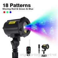 ShiRui Garden Laser Light  Outdoor Christmas Laser Light Projector Holiday  Landscape  Hallowmas Decorations Waterproof Moving 18 Patterns in 3 Modes with RF Remote Control and Security Lock - B071GLK4LN