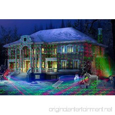 Solario Solar Powered Laser Light Projector w/ All-Metal Aluminum Design | Extra-Bright LED Stake Lights | 3 Lighting Modes & 7 Patterns | 100% Weather Resistant Outdoor Christmas Lights (Red & Green) - B0778YR3F9