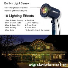 SOLLED Laser Christmas Lights 10 Modes Star Projector Lamp Waterproof Landscape Spotlight for Indoor Outdoor Patio/Garden/Yard Wall Light Decoration - B01NGT5ENK