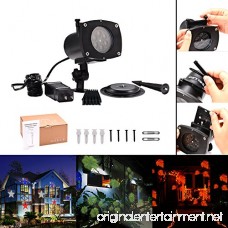 SOLLED Light Projector Christmas LED Landscape Projection with 12 Patterns for Outdoor Garden Holiday Party - B075V4HXWB