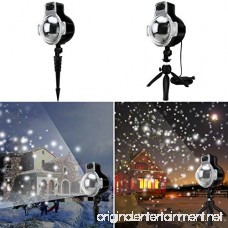 St. Patrick's Day Snowfall Projector Lights IP65 Waterproof Sparkling Landscape LED Snowflake Motion Light for Decoration with RF Remote Control 32ft Power Cable on Thanksgiving Wedding Holiday Party - B076FW1MVK