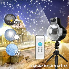St. Patrick's Day Snowfall Projector Lights IP65 Waterproof Sparkling Landscape LED Snowflake Motion Light for Decoration with RF Remote Control 32ft Power Cable on Thanksgiving Wedding Holiday Party - B076FW1MVK