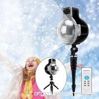 St. Patrick's Day Snowfall Projector Lights  IP65 Waterproof Sparkling Landscape LED Snowflake Motion Light for Decoration with RF Remote Control 32ft Power Cable on Thanksgiving Wedding Holiday Party - B076FW1MVK
