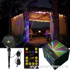 Tepoinn Christmas Laser Lights Waterproof Outdoor IP65 Star Projector with Wireless Remote Control for Seasonal Decoration Wedding Home Party Garden DJ Disco - B017NLO6J4