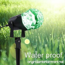 Waterproof Magic Spotlight ICOCO Rotating Led Projector Light with Flame Lighting for Home Garden Party Christmas Festival Decorations (Red+Green) - B073QJNW97