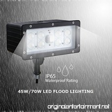 1000LED 70W LED Flood Light High Lumens 8 050Lm Daylight 5000K AC110-277V Waterproof IP65 UL DLC Listed for Wall Light with Kunckle Security Backyard Area - B06XWJH415