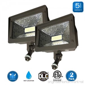 (2 Pack) Dakason 50W LED Flood Light Dusk-to-Dawn Photocell 180° Adjustable Arm Replaces 150-200W HPS/MH IP65 Waterproof Outdoor Security Lighting Fixture 100-277Vac 5000K 6000lm ETL DLC Listed - B07B3R3TYW