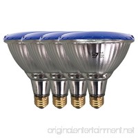 7Pandas Indoor/Outdoor 14W LED PAR38 W/Blue Light  Waterproof Flood Light Bulb  Glass Body  90W Halogen Equivalent  1200 LM  ETL Listed  Pack of 4 - B0788HPKLV