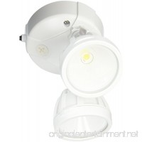 All-Pro FTR1740LPCW All-Pro LED Twin Head Dusk-To-Dawn Flood Light  1 600 Lumens  White - B017238ZOK