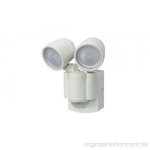 FLI Products LB-1403 Battery Operated Motion Security Twin Head LED Light White (Also Available in Bronze) - B07C47T3NC