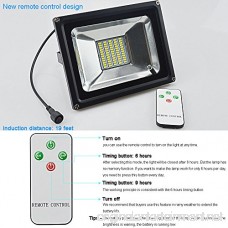 GLW 60 LEDs Solar Light Remote Control Outdoor Security Floodlight 350 Lumen IP65 Waterproof Solar Flood Light with Auto-induction for Lawn Garden - B0793HK971