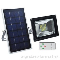 GLW 60 LEDs Solar Light  Remote Control Outdoor Security Floodlight  350 Lumen  IP65 Waterproof Solar Flood Light with Auto-induction for Lawn  Garden - B0793HK971
