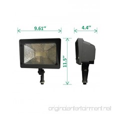 LED Flood Light Dusk-to-Dawn Photocell 180° Adjustable Knuckle 50W (250W Equivalent) Waterproof Outdoor Area Lighting 5000K 5500lm 100-277Vac ETL Qualified DLC Listed 10-Year Warranty by Kadision - B072BYTC96