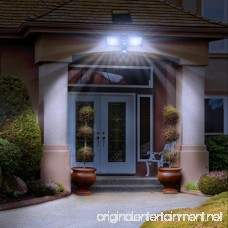 LED Security Light Motion Sensor Floodlight 22W (300W Incandescent Equivalent) Daylight White IP66 Waterproof Adjustable Dual Head Infrared Motion Activated Floodlight 1PACK - B0719D8GKR