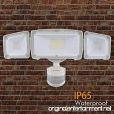 LEPOWER 3500LM LED Security Light 39W Super Bright Outdoor Motion Sensor Light 6000K IP65 Waterproof 3 Adjustable Heads & ETL Certified Flood Light for Entryways Stairs Yard and Garage - B07C5K97GD