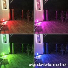 LOFTEK RGB LED Flood Light Nova Mini 10W Outdoor light Waterproof IP65 Spotlight 16 Colors Changing and 4 Modes with Remote Control 2-Pack - B07CMNL8FX