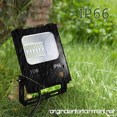 MELPO 15W LED Flood Light Outdoor Color Changing RGB Floodlight with Remote 120 RGB Colors Warm White to Daylight Tunable IP66 Waterproof US 3-Plug - B074H99225