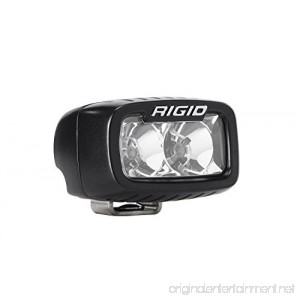 Rigid Industries 902113 SR-M Series Pro Flood Light; Surface Mount; Hybrid; 2 White LEDs; Black Rectangular Housing; Single; - B0767P4Q31