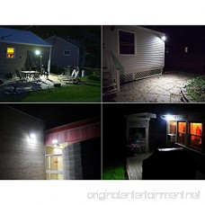 Semintech Solar Flood Lights 54 LED 500 Lumens 6W Solar Panel Outdoor Solar Light Waterproof Security Light for Garden Garage Lawn Pool Fencing Pathway - B0739P9C33
