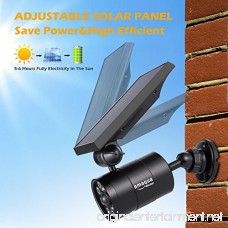 Solar Motion Sensor Light Outdoor 1400Lumens 5-Watts(110W Equiva.) Aluminum Auto On/Off and Dim to Bright Outdoor Flood Security Light Spotlight for Deck Yard Gutter Patio Garden Path Driveway Stair - B07BJ6FWVL