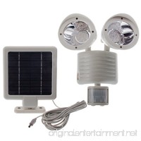 Solar Powered Motion Sensor Light 22 LED Garage Outdoor Security Flood Spot Light White - B010ZDKJY8
