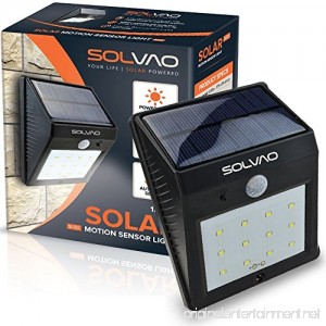 SOLVAO Solar Motion Sensor Light (12 LED) - Outdoor Security Lighting with Motion Activated On/Off Feature - Durable Waterproof & Heatproof Build - 800 mAh Solar Powered Rechargeable Battery … - B074F5CTZ6