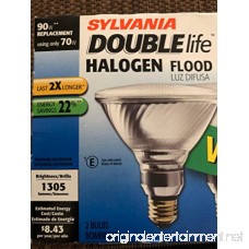 SYLVANIA 2-Pack 70-Watt PAR38 Medium Base Warm White Dimmable Outdoor Halogen Flood Light Bulbs - B00TGZ6AIQ