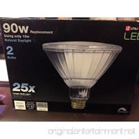 Utilitech 90w Equivalent Natural Day Light Par38 LED Flood Light Bulbs - 2-pack - B078W2JBHT