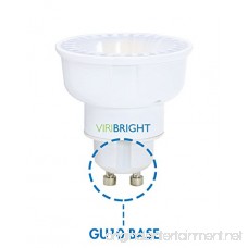 Viribright 750099-6 MR16 35W Equivalent LED Light Warm White 2700K GU10 Base Wide Flood 115° Beam Angle (Pack of 6) Dimmable Cool White 6 Piece - B078J2N78P