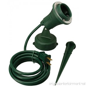 Woods Outdoor Floodlight Fixture With Stake (6-Feet cord 120V Green) - B00002N5I9