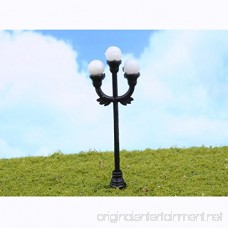 10pcs Model 3-head Scene Garden Lamppost Lamp O Gauge 1:48 Scale Decor Layout - B01DDCHB30