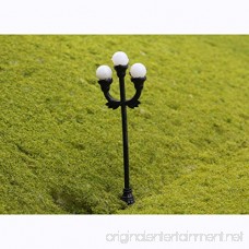 10pcs Model 3-head Scene Garden Lamppost Lamp O Gauge 1:48 Scale Decor Layout - B01DDCHB30