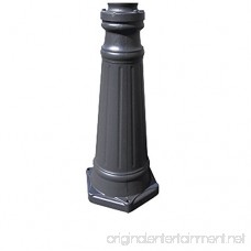 eTopLighting La puissance Collection Oil Rubbed Black Finish Outdoor Post Pillar Lantern Light w/Beveled Glass APL1132 - B015ZYU9II