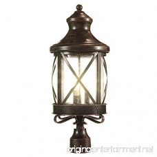 eTopLighting Lux Collection Exterior Outdoor Lantern Light with Rain Glass Post APL1075 - B015X1OIAI