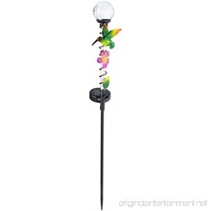 Four Seasons Courtyard Solar Stake Light Motion Lights On The Stake & A Color Changing Ball On The Top - B01I3D7JZE