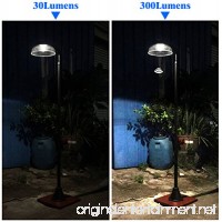KANSTAR MF2030 Solar Power Motion Street Vintage Lamp Post Light Outdoor Garden  300 Lumen - B075C5B2FB