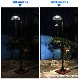 KANSTAR MF2030 Solar Power Motion Street Vintage Lamp Post Light Outdoor Garden 300 Lumen - B075C5B2FB