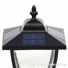 Nature Power 23106 72-Inch Bayport Solar Charged Lamp Post with Super Bright Natural White LEDs Black - B00HVWIE58