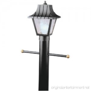 One Hi-Impact Polycarbonate Post Top Lanterns in Black with Optional Lantern Posts - B000LNV37A