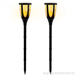 AFULY Solar Torch Lights Outdoor Dancing Flickering Flames Height Adjustable Decorative Warm Landscape Lighting for Garden Wedding Decoration Gifts 2 Pack - B07D72SPQ2