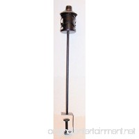 Aunt Chris' Products - Clamp-on-Railing ~ Metal 30 Inch Outdoor Tiki Torch (Diamond Shape Design - Dark Bronze Finish) - B00V909D6M