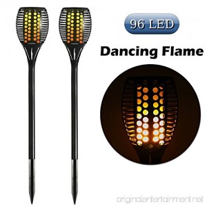 Cinoton Solar Light Path Torches Dancing Flame Lighting 96 LED Dusk to Dawn Flickering Torches Outdoor Waterproof garden decorations (2) - B01N429VAW